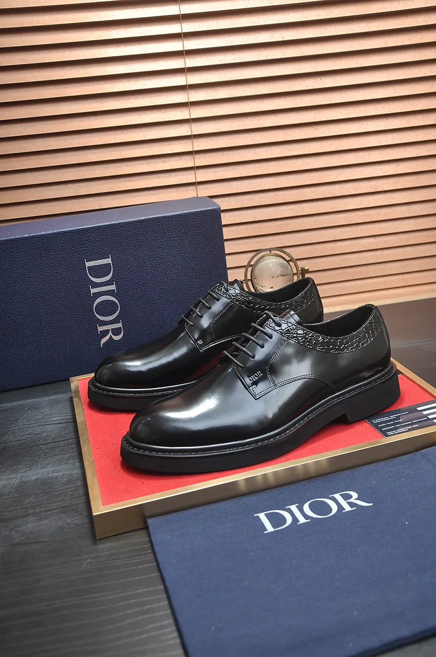 Men's shoes 💰780💶[Dior] (water-dyed cowhide lining) Dior original 1:1 high-quality factory, imported original materials, imported raw cowhide, water-dyed cowhide lining, original TPU outsole, code number: 39-44 (38 45 custom-made, non-refundable)